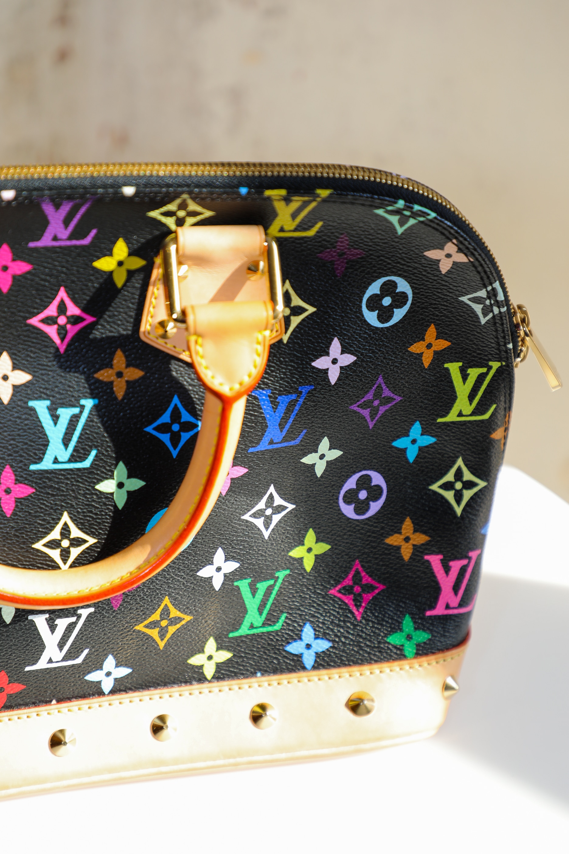 for ikke at nævne Dare blod Louis Vuitton multifarvet monogram taske - Veras Vintage
