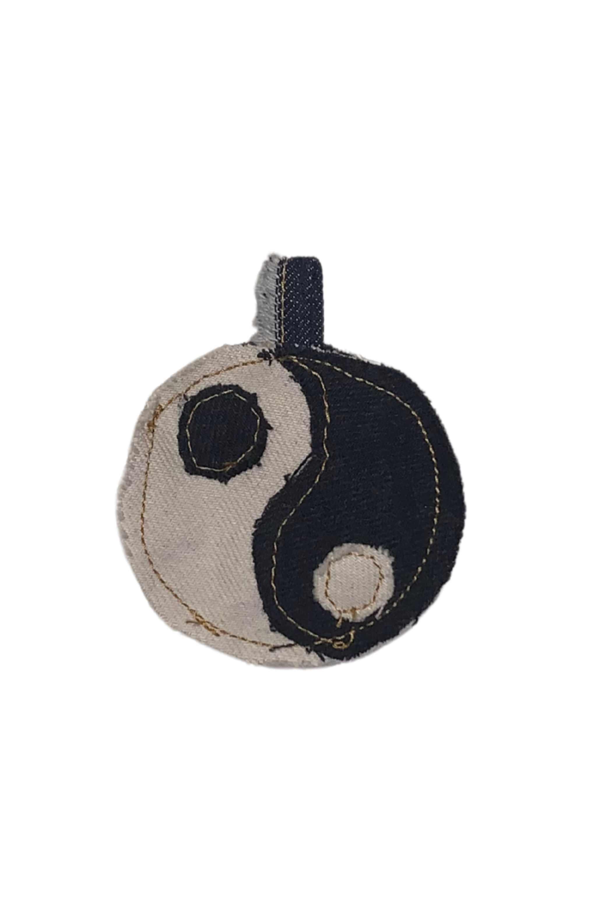 Universel denim charm yin & yang
