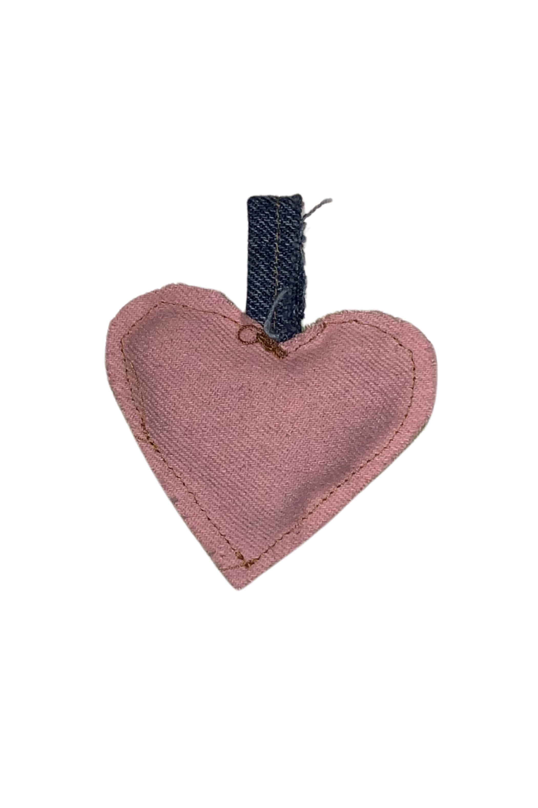 Universel denim charm hjerte