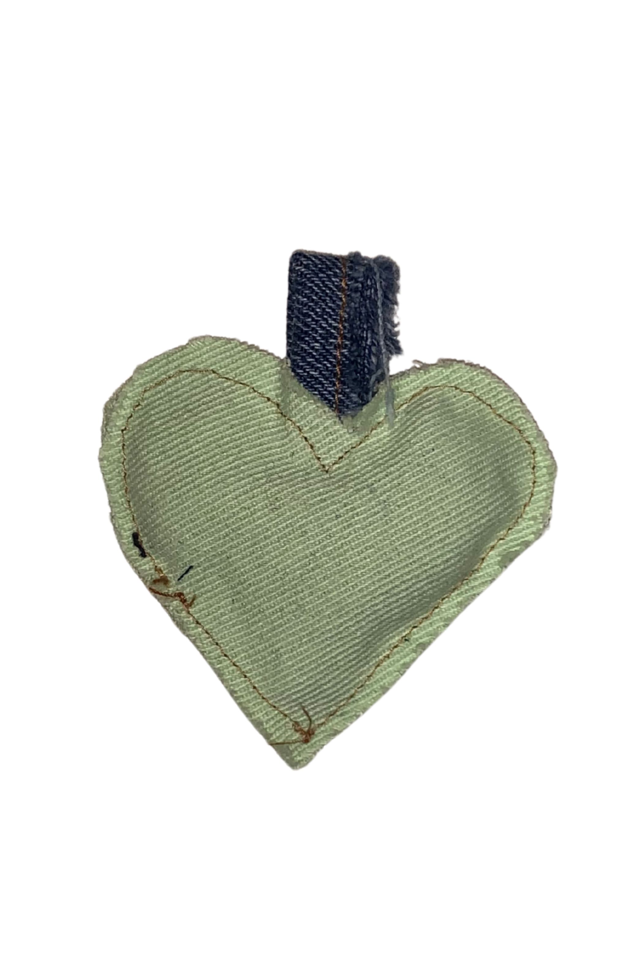 Universel denim charm hjerte