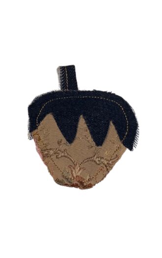 Universel denim charm jordbær