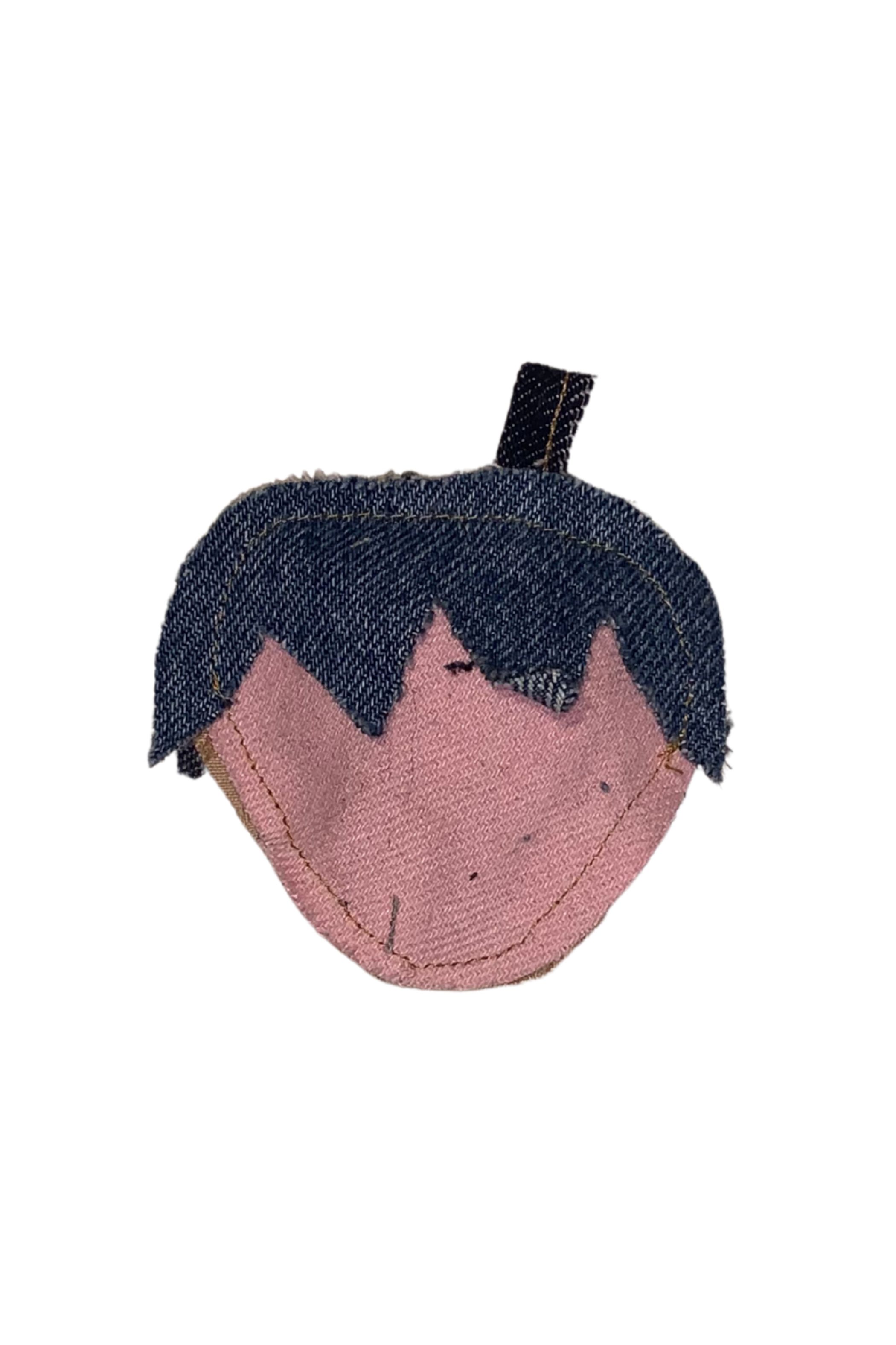 Universel denim charm jordbær