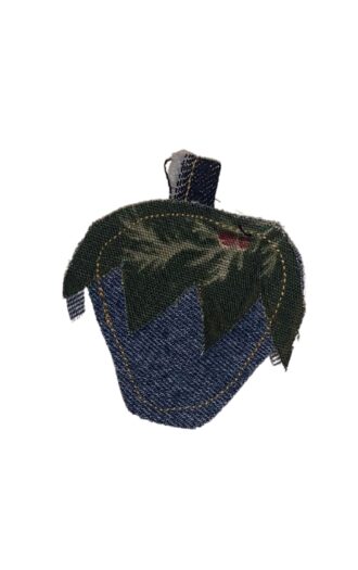 Universel denim charm jordbær