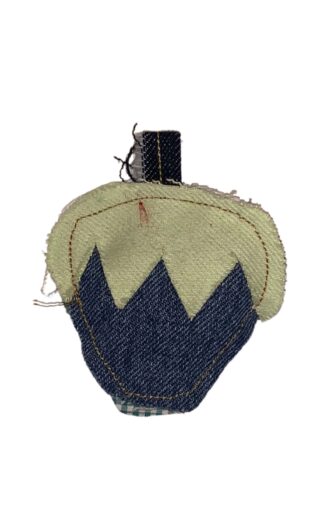 Universel denim charm jordbær