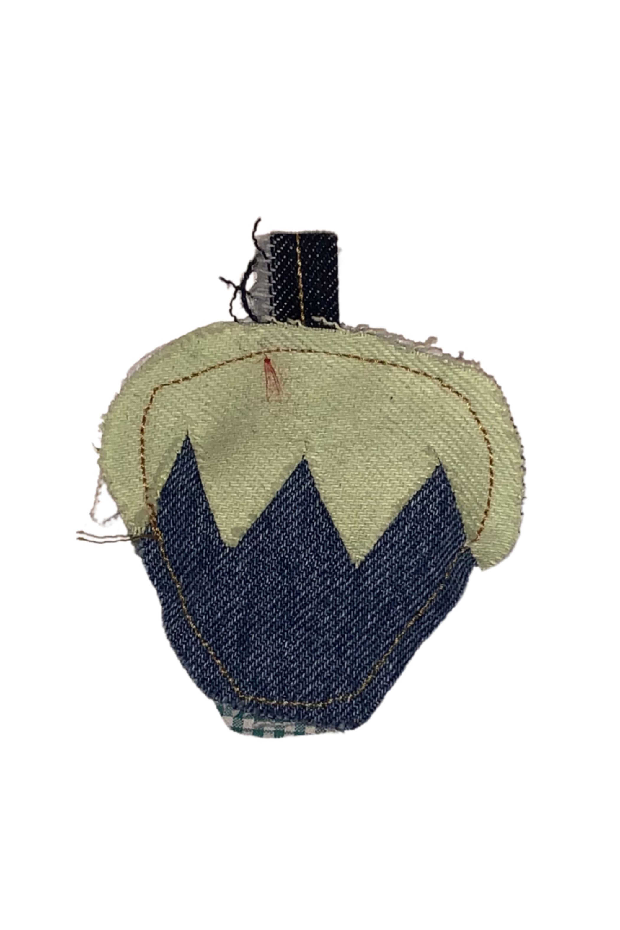 Universel denim charm jordbær