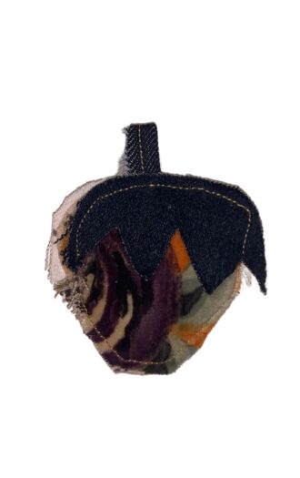 Universel denim charm jordbær