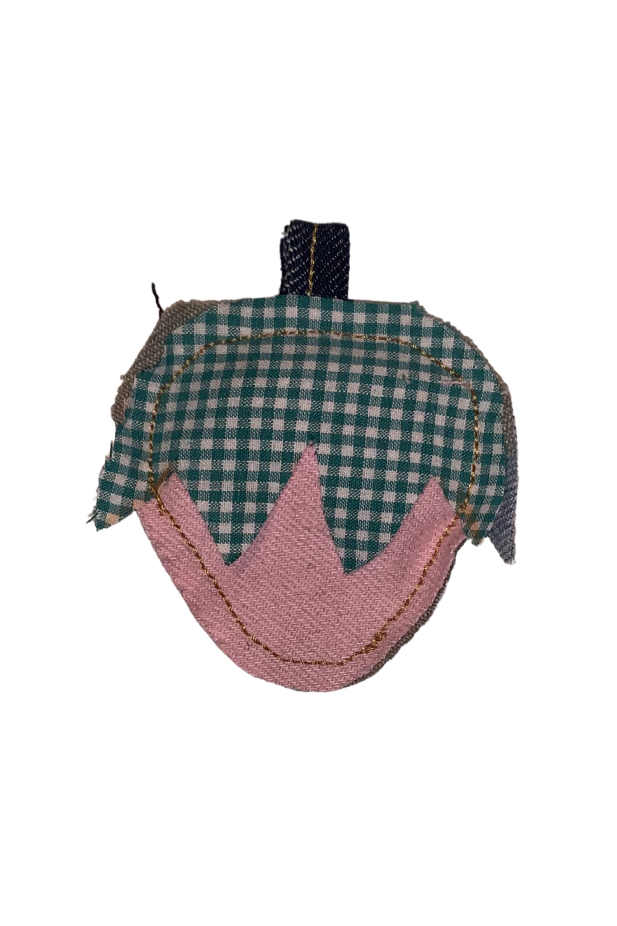 Universel denim charm jordbær