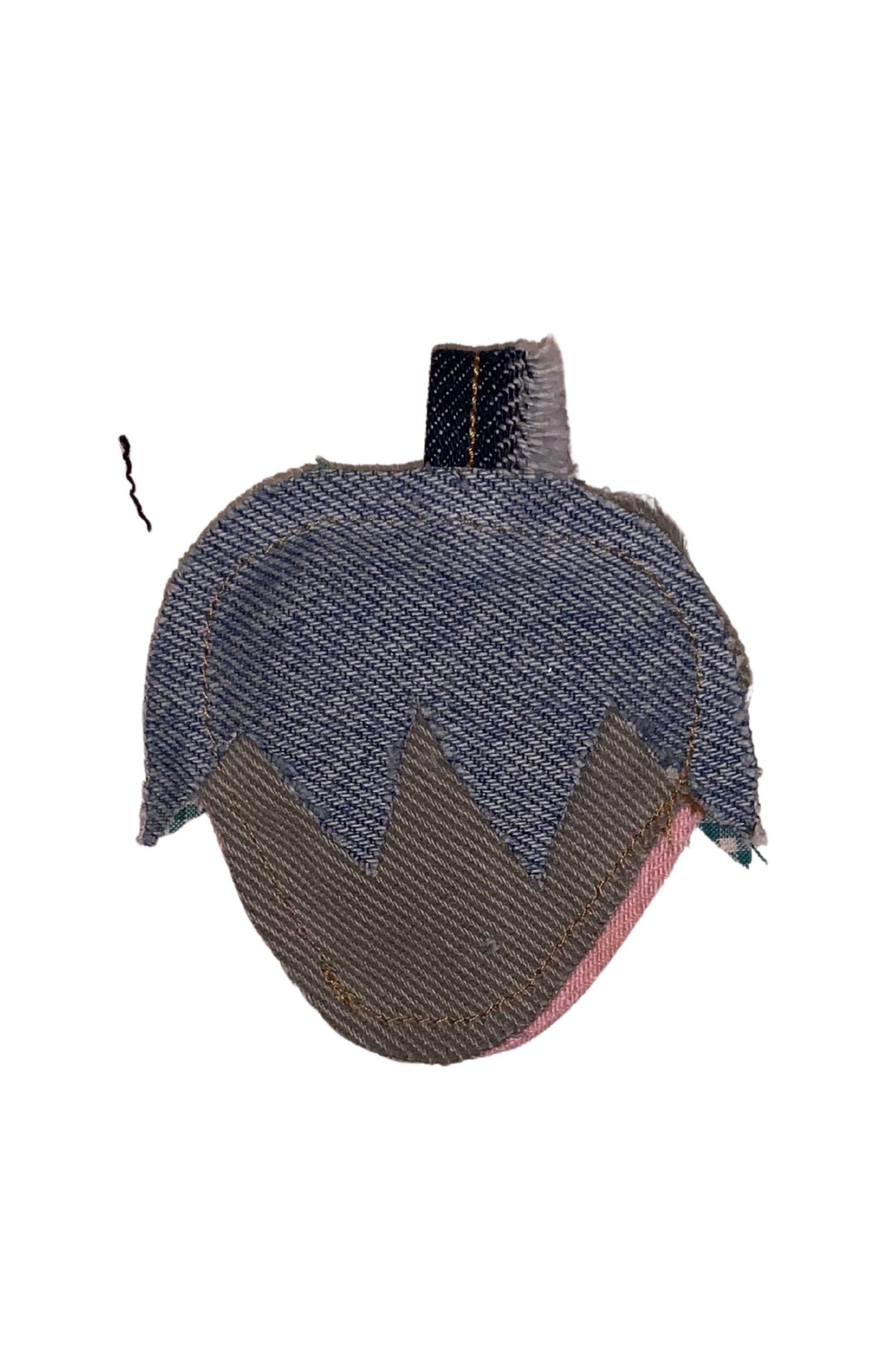 Universel denim charm jordbær