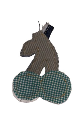 Universel denim charm kirsebær