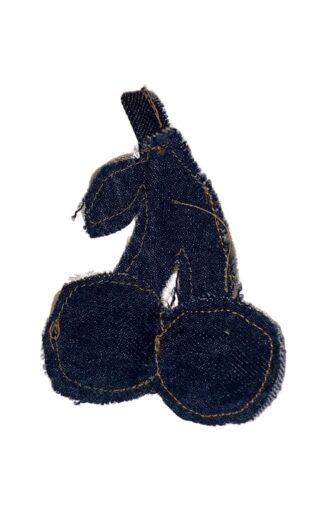 Universel denim charm kirsebær