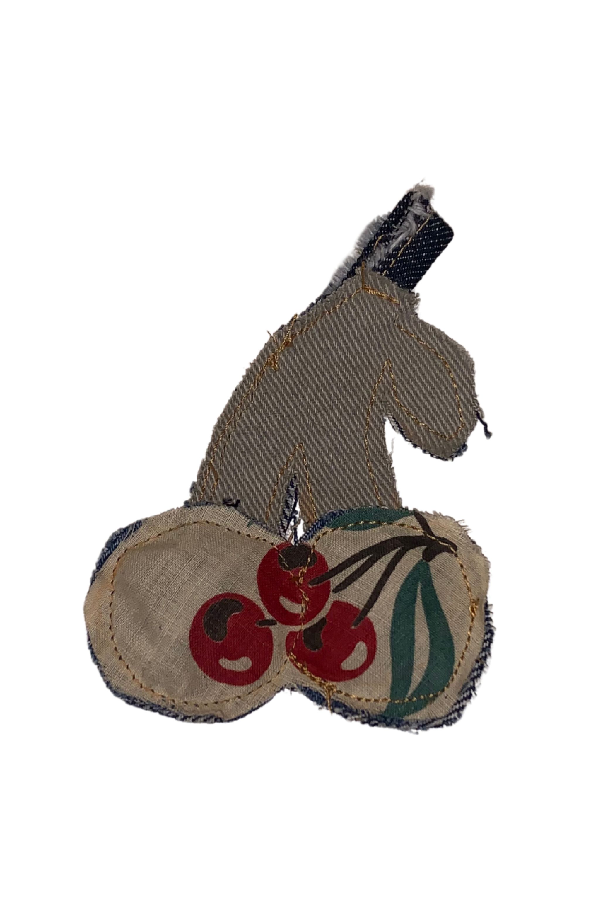 Universel denim charm kirsebær