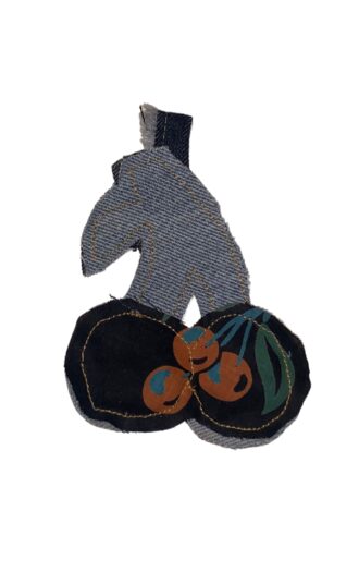 Universel denim charm kirsebær