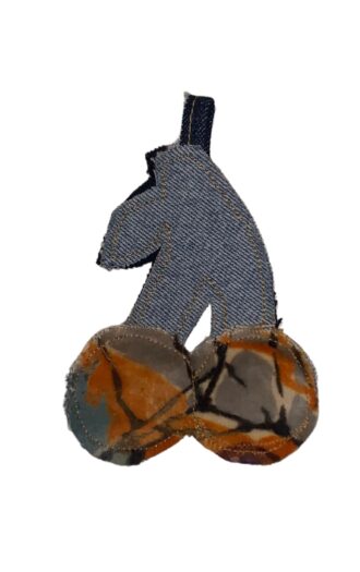 Universel denim charm kirsebær