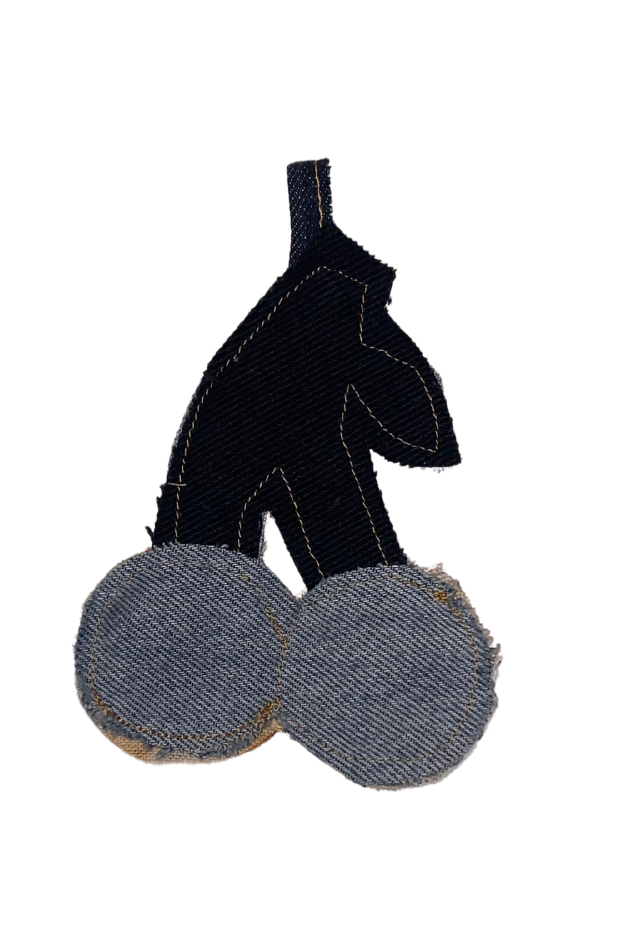 Universel denim charm kirsebær