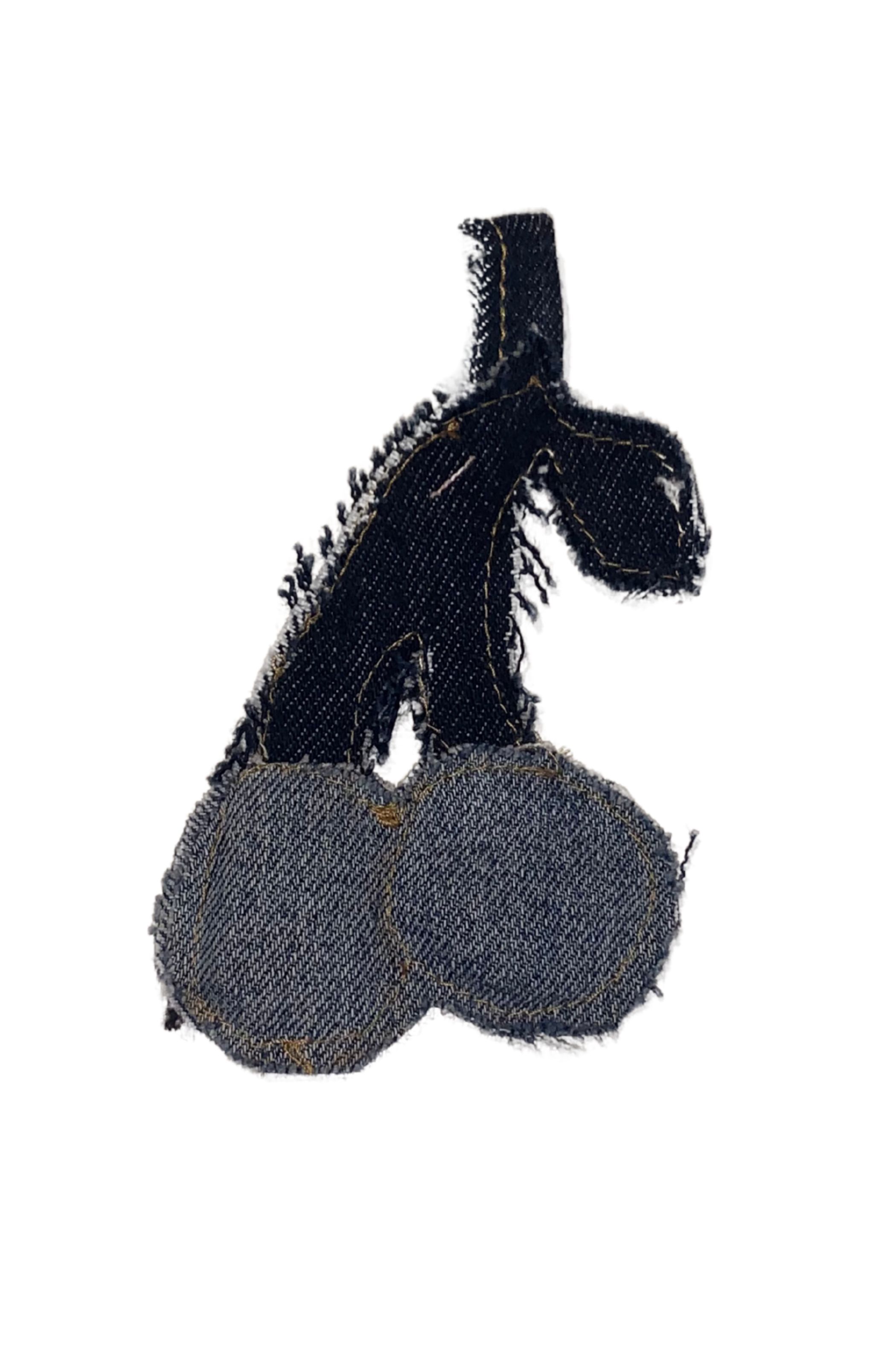 Universel denim charm kirsebær