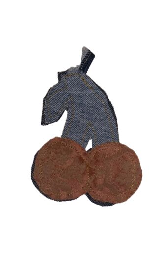 Universel denim charm kirsebær